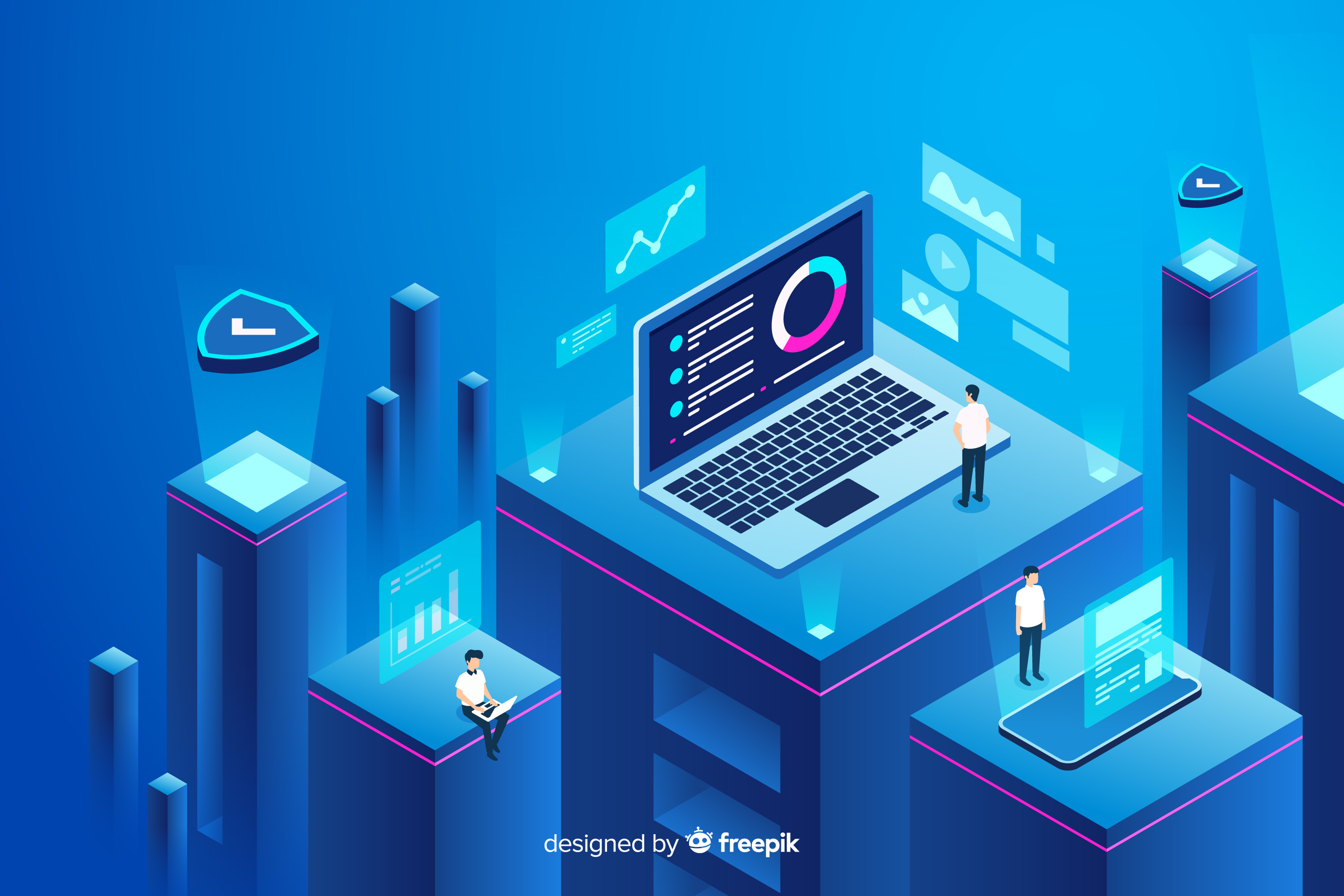 Technology Infrastructure Illustration